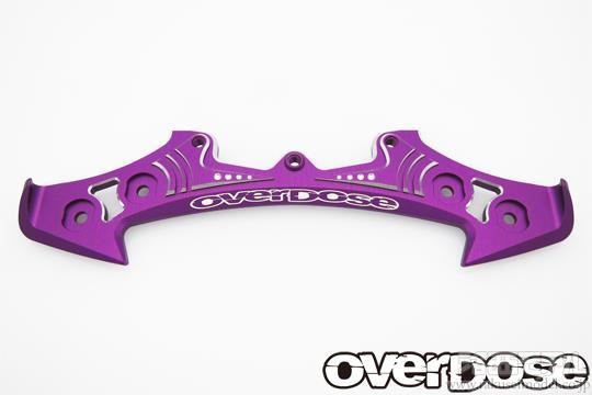 OVER DOSE OD2855 アジャスタブルアルミリヤサスアーム Type-3 (For しょうもなく OD / パープル)