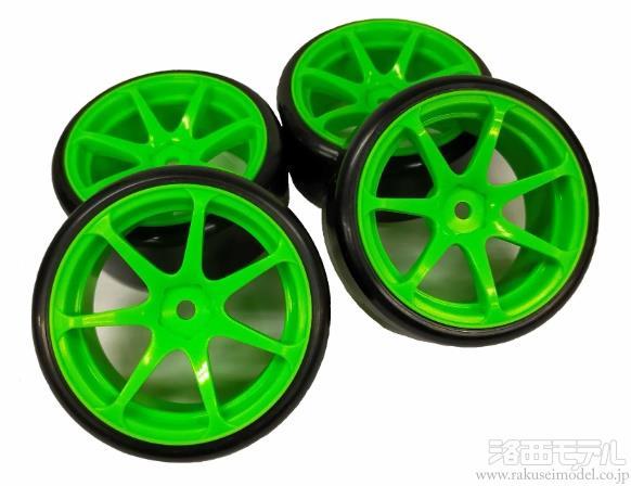TOPLINE HD-031G ホイールはめ込み済みドリフトタイヤ(T7ホイール