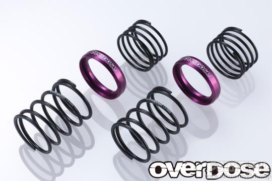 オーバードーズ ハイパフォーマンスツインスプリング レッド OVERDOSE OD3824 ODハイパフォーマンスツインスプリング1.2-2055