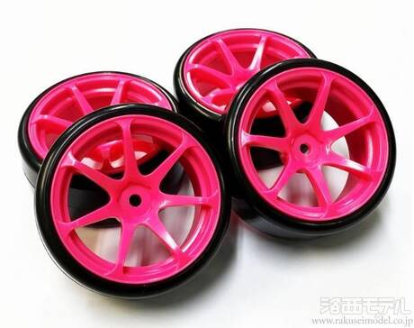 TOPLINE HD-033PK ホイールはめ込み済みドリフトタイヤ(T7ホイール