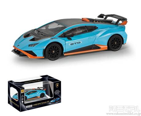 童友社 1/24 ランボルギーニ ウラカンSTO 青(2.4GHZ)：ラジコン