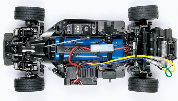 タミヤ M-06 シャーシ（受信機以外メカ付き）